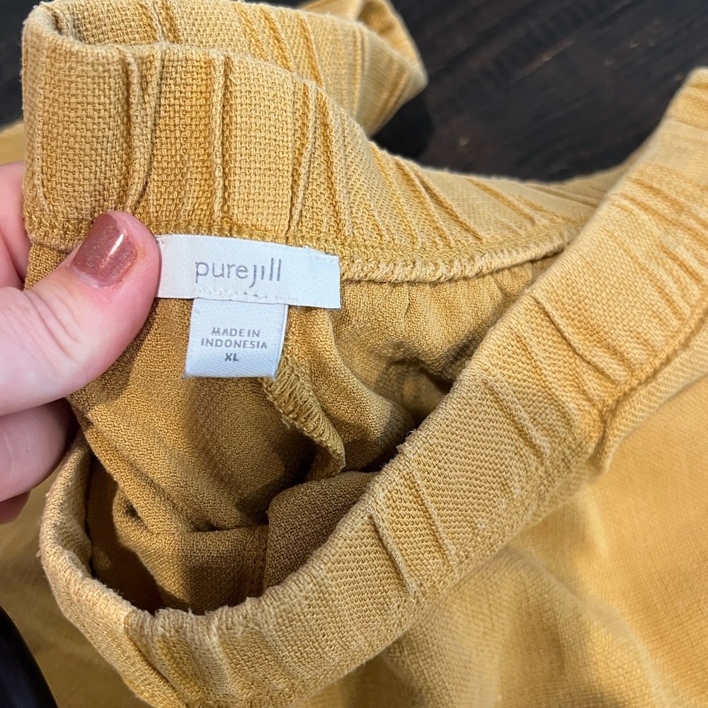 Purejill mustard khaki shorts - Picture 6 of 8